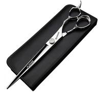 Forbici da parrucchiere, forbici da parrucchiere, forbici da parrucchiere super affilate, 5,5/6/7/8 pollici, forbici per tagliare i capelli, sensazione stabile della mano (8 pollici piatti)