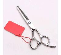 Forbici da parrucchiere in acciaio inox, forbici da taglio, forbici da taglio da 5,5 pollici 16 cm JP 440C, denti doppi, tasso di diradamento del 15% Z2001 BY (colore Z2001 Yin T 55N)