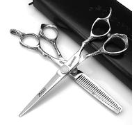 Forbici da Parrucchiere Super Affilate - 5,5/6/7/8 Pollici - Per Tagliare i Capelli Con Sensazione Stabile Della Mano (6 Pollici in Due)