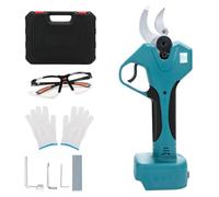 Forbici da Potatura a Batteria, Forbici Potatura Elettriche Compatibile con Makita 18V batteria, Diametro di taglio 30 mm, con pietra dentata, guanti di protezione e occhiali di sicurezza