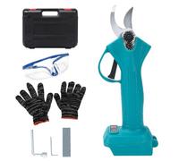 Forbici da Potatura a Batteria, Forbici Potatura Elettriche compatibili con Makita 18V batteria, Diametro di Taglio 25 mm, con pietra dentata, guanti di protezione e occhiali di sicurezza