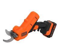 Forbici da potatura BLACK+DECKER - Batteria al Litio 18V 2Ah - Capacità di taglio 25mm - Grilletto di sicurezza
