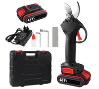 Forbici da Potatura Elettriche con Doppia Batteria da 48V Cesoie Trincia Rami Portatile