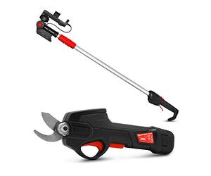 Forbici da potatura ricaricabili al litio da 7,2 V con asta telescopica - Elem Garden