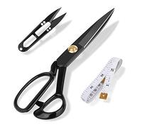 Forbici da Sarta 21,5cm - Forbici da Cucito da Sarto - Cesoie Affilate per Rasoi in Acciaio ad Alto Tenore di Carbonio da Sarto per Tagliare Tessuti, Vestiti, Pelle(Nero)