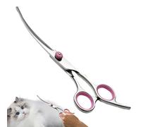 Forbici Da Taglio Del Cane - Forbici Da Governare Per Cani | Trimmer Di Cane Curvo Forbici Per Capelli | Strumento Di Sicurezza Di Sicurezza Con Suggerimenti Rotondi Di Toelettatura Professionale Per