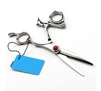 Forbici da Taglio per Capelli girevoli, 6 Pollici, con Impugnatura Rotante, Forbici Professionali per Parrucchiere, Forbici da Barbiere, Forbici da Parrucchiere, Taglio Dritto, Acciaio Giapponese