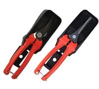 Forbici da Vendemmia Pradines, Modello P123/P128, con Lama di Ricambio, Rosso e Nero mod.128/19 lama sottile retta