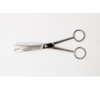 FORBICI DENTATI DA TOELETTATURA PER SFOLTIRE LA CRINIERA