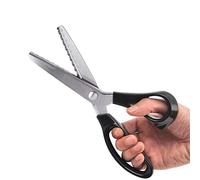 Forbici dentellate smerlate per tessuto, forbici multifunzione in acciaio inox per bordi decorativi, forniture professionali per sartoria portatile per abbigliamento in pelle, cucito e carta