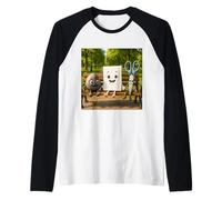 Forbici di Carta Fantasy Rock Maglia con Maniche Raglan