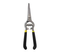 Forbici di precisione forgiate con punta ad ago, forbici per potatura di uva, verdure e fiori, manico ergonomico con impugnatura morbida, forbici da raccolta a lama dritta, 20,3 cm (dritte)