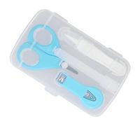 Forbici di sicurezza per la cura delle unghie, strumenti per manicure per bambini, set per la cura della manicure del bambino, forbici e pinzette, lima per unghie per manicure e pedicure per neonati