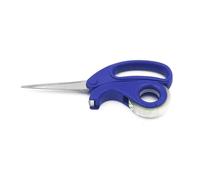 Forbici e taglierina trasparente integrata per dispenser di nastro adesivo, dispenser di carta 2 in 1 a forbice affilata, multiuso, rotolo di nastro adesivo con