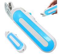 Forbici elettriche a cordone, forbici elettriche a casa multiuso con manico ergonomico, tessuto doppia carriera per taglio di tessuto, moquette e pelle