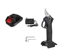 Forbici Elettriche Cesoie Elettriche A Batteria Senza Fili A 4 Marce Da 30mm Efficienti For Alberi Frutto Bonsai Potatura For Rami For 18V Efficientemente Oer Giardini(1 Battery Black)