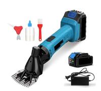 Forbici elettriche Compatible With pecore a 6 velocità, forbici elettriche a 13 denti, forbici Compatible With lana senza fili, tosatura delle pecore(One Big Battery)