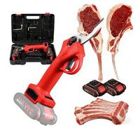 Forbici elettriche da cucina per ossa Forbici per pollame ricaricabili e senza fili con 2 batterie Forbici elettriche per alimenti per pollo pesce verdure