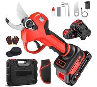 Forbici Elettriche da Potatura, Motore Brushless da 650 W, 2 Modalità di Taglio, Display a LED, Lame in Acciaio ad Alto Tenore di Carbonio, Forbici da Potatura da Giardino a Batteria