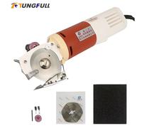 Forbici elettriche portatili da 65 mm Macchina da taglio per tessuti Coltello rotondo Tagliatrice per tessuti Taglierina per tessuti Coltello circolare elettrico