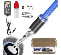 Forbici elettriche professionali da 200W for la rifinitura degli spazi del tappeto tufting, forbici da intaglio a velocità regolabile, con 1paio di lame, 2spazzole di carbone