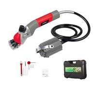 Forbici elettriche sospese per lana da 1000 W, forbici elettriche per pecore resistenti, lama in acciaio ad alto tenore di carbonio a 13 denti, 2800 giri/min, chiave, spazzole di ricambio,Red