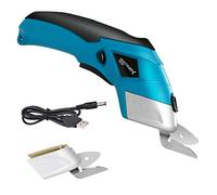 Forbici Elettriche Tessuti, Welltop Taglierina Elettrico con Litio Batteria Integrata Multi-cutter 4V Dotato per Tessuto Pelle Tappezzeria Potatura Giardinaggio Cartone