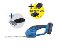 Scheppach C-HTGS200-X Tagliasiepi/Tagliaerba a batteria - Set S - 2 in 1 - Batteria 20V IXES 2Ah + Caricabatterie