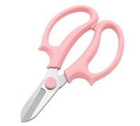 Forbici Giardinaggio Piccolo, Forbici Cesoie Da Potatura A Cricchetto Per Giardinaggio Acciaio Inox Per Siepi Giardini, Negozio Di Fiori Pianta Alberi(Rosa)