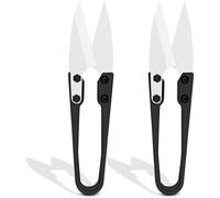 Forbici in ceramica isolate in confezione da 2 - Forbici di piccole dimensioni resistenti alla ruggine e non conduttive per riparare il telefono, taglio di cavi a batteria, filo da pesca, filo