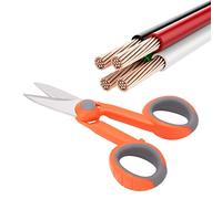 Forbici in Kevlar in Fibra Ottica, Strumento Spelafili per Tecnici Che Lavorano, Forbici per Elettricisti in Acciaio Inossidabile con Impugnatura Ergonomica per Ingegneria CATV