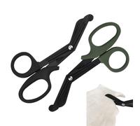 Forbici Mediche da 150 mm, Confezione da 2 Pezzi, in Acciaio Inossidabile con Impugnatura Antiscivolo, Ideale per Emergenze, Taglio di Bende, Cinture e Tessuti Resistente