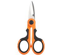 Forbici Multifunzione per Casa, Taglia Cavi Isolati, Acciaio Inossidabile, Manico Ergonomico Nero Arancio - Lama di Precisione, Taglio Efficiente, Per Elettricista e Uso Quotidia