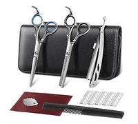 Forbici Parrucchiere Kit Professionale per Parrucchiere 6 Pollici Forbici per Sfoltire i Capelli da 17.2cm