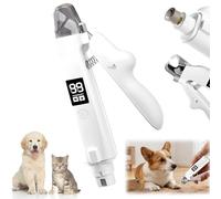 Forbici per artigli 2 in 1 per cani, con luce, forbici per artigli per cani con schermo, forbici ricaricabili per unghie per diversi tipi di corpo per animali domestici