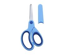 Forbici per bambini a partire dai 3 anni, forbici di sicurezza per bambini, 14,6 cm, blu, lame in acciaio inox e impugnatura morbida con custodia, piccole forbici per ragazzi e ragazze, fai da te