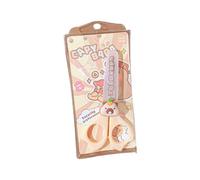 Forbici per bambini con coperchio, design con impugnatura morbida e guida alle misurazioni per attività artistiche in classe