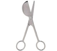 Forbici per becco d'anatra applique, forbici da ricamo da 6 pollici con manico curvo doppio piegato e sfalsato per maglieria in tessuto da ricamo