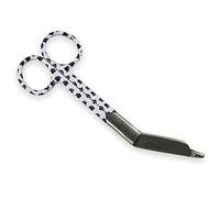 GIMA - Forbici per infermieri in accaiaio inox, 14 cm, fantasia orme, 20509