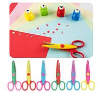 Forbici per Carta per Bambini, Set di Colori Assortiti | Materiale resistente all\'usura, sicurezza extra, adatto per arti e mestieri, incoraggia il gioco fantasioso, 6 modelli