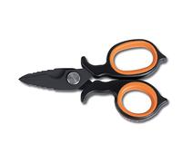 Forbici per Elettricisti Beta 1128BAX, Lame in Acciaio Inossidabile a Doppio Effe, Microdentate, Argento, Plastica, Heavy-duty, 1 Unità, Ambidestro, 150 mm x 150 mm