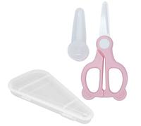 Forbici per Pappe per Bambini - Forbici in Ceramica Sane e Sicure - Forbici per Pappa per Bambini con Coperchio per Forbici e Scatola Portaoggetti, Taglia Facilmente Alimenti per