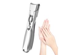 Forbici per unghie metalliche robuste a piè di casa, clip per unghie compatta con protezione da splash | Design anti-splash raccolti di manicure per adulti e prodotti per la cura degli anziani per in