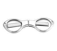 Forbici pieghevoli Forbici in acciaio inossidabile Forbici antiruggine Mini cesoia a forma di occhiali per la pesca all'aperto Uso di viaggioÈ bello e facile da usare.