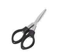Forbici pieghevoli in acciaio inox, antiruggine, a forma di occhiale, per uso domestico e in viaggio, taglierina telescopica in acciaio inox, per uso domestico e da viaggio