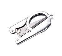 Forbici Pieghevoli Portatili da Viaggio in Acciaio Inox - Mini Forbici per Lavori Artigianali e Pesca (L)