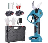 Forbici Potatura a Batteria 45 mm, Cesoie a Batteria per Potatura con Display Digitale e 2×2000 mAh Batteria, Forbici Potatura Elettriche Brushless SK5 per Frutteto, Giardino, Vigneto e Fattoria