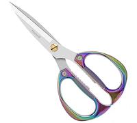 Forbici Potatura, Cesoia Potatura in Acciaio Inossidabile Giapponese SK5, Forbice Cesoie Affilate Lunghe Lato Dritto per Bonsai Fiori Rose Erba Uva Pianta Frutteto (Arcobaleno)