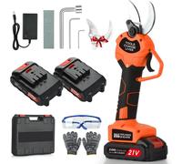 Forbici Potatura Elettriche - 40Mm Cesoie Professionali Con 2 21V/2000 Mah Batte