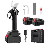 Forbici Potatura Elettriche 850W, 35mm Cesoie Potatura Elettriche Professionali con 2 Batterie 48V, Trincia Rami Professionale Cesoie Elettriche portatile per Giardinaggio, Frutteto,Giardino